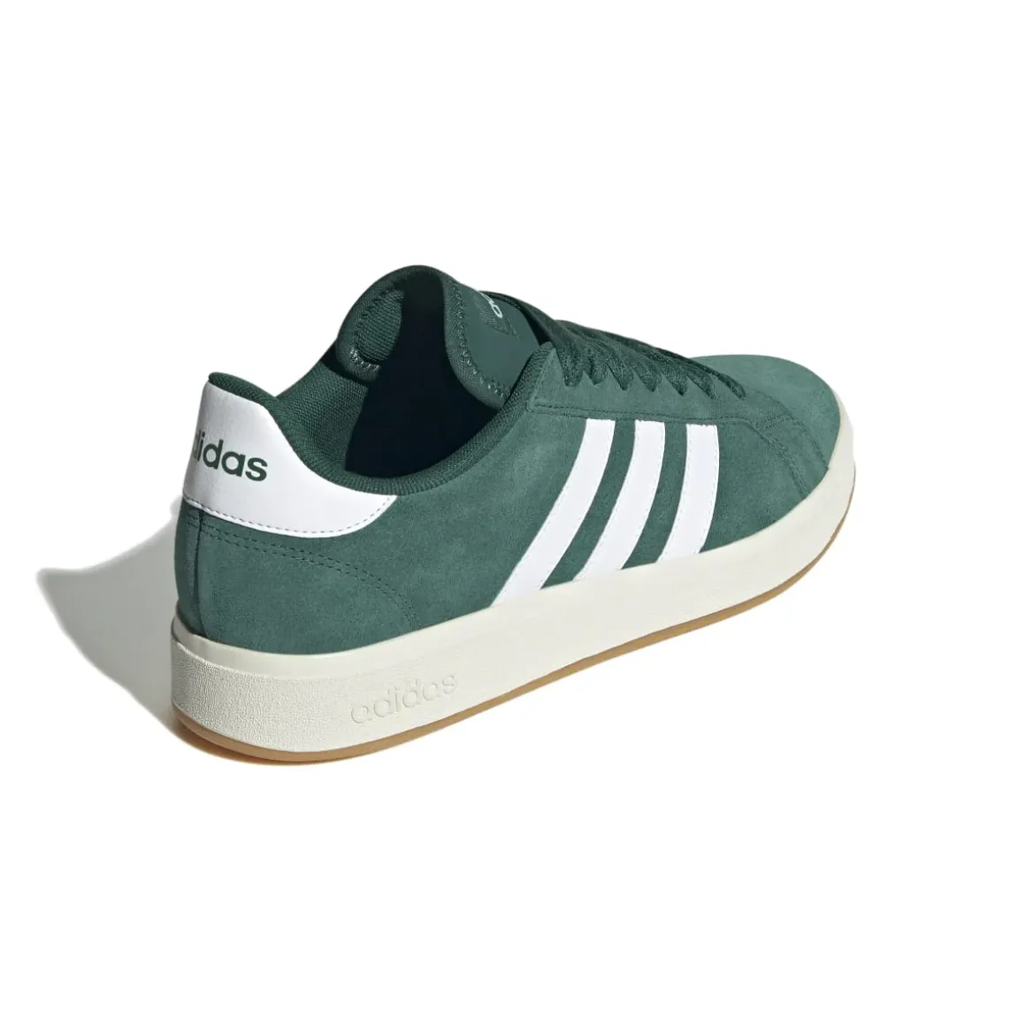 Sneakers da uomo verdi in pelle con logo adidas Grand Court Base 00s