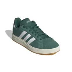 Sneakers da uomo verdi in pelle con logo adidas Grand Court Base 00s