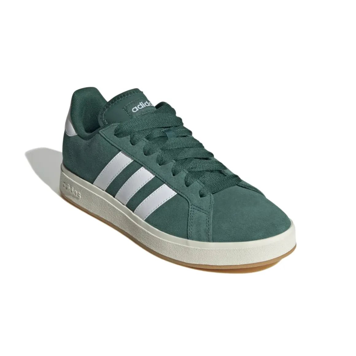 Sneakers da uomo verdi in pelle con logo adidas Grand Court Base 00s