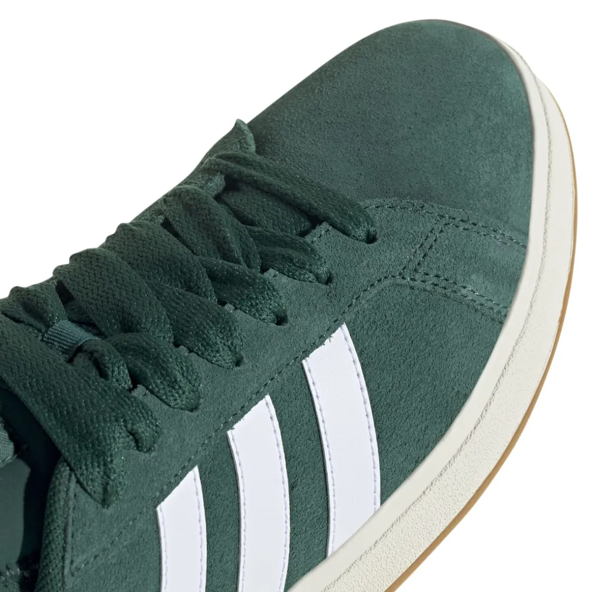 Sneakers da uomo verdi in pelle con logo adidas Grand Court Base 00s