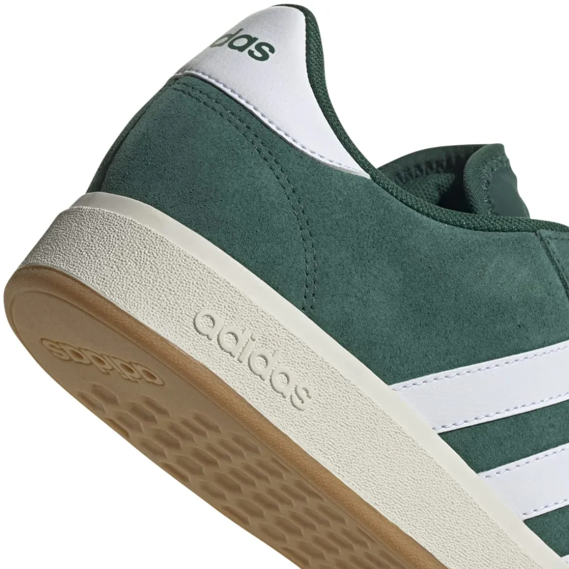 Sneakers da uomo verdi in pelle con logo adidas Grand Court Base 00s