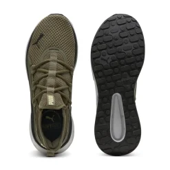 Sneakers da Uomo verdi militare in tessuto con tecnologia Softride Puma