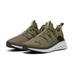 Sneakers da Uomo verdi militare in tessuto con tecnologia Softride Puma