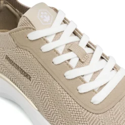 Sneakers Donna Beige in tessuto tecnico effetto scamosciato Lumberjack