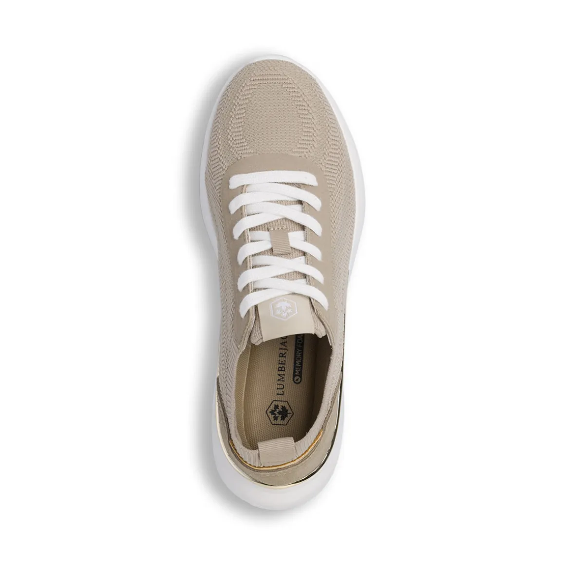 Sneakers Donna Beige in tessuto tecnico effetto scamosciato Lumberjack
