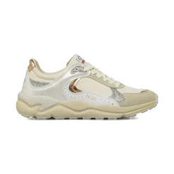 Sneakers donna Swish Jeans bianche con glitter e inserti metallizzati