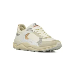Sneakers donna Swish Jeans bianche con glitter e inserti metallizzati