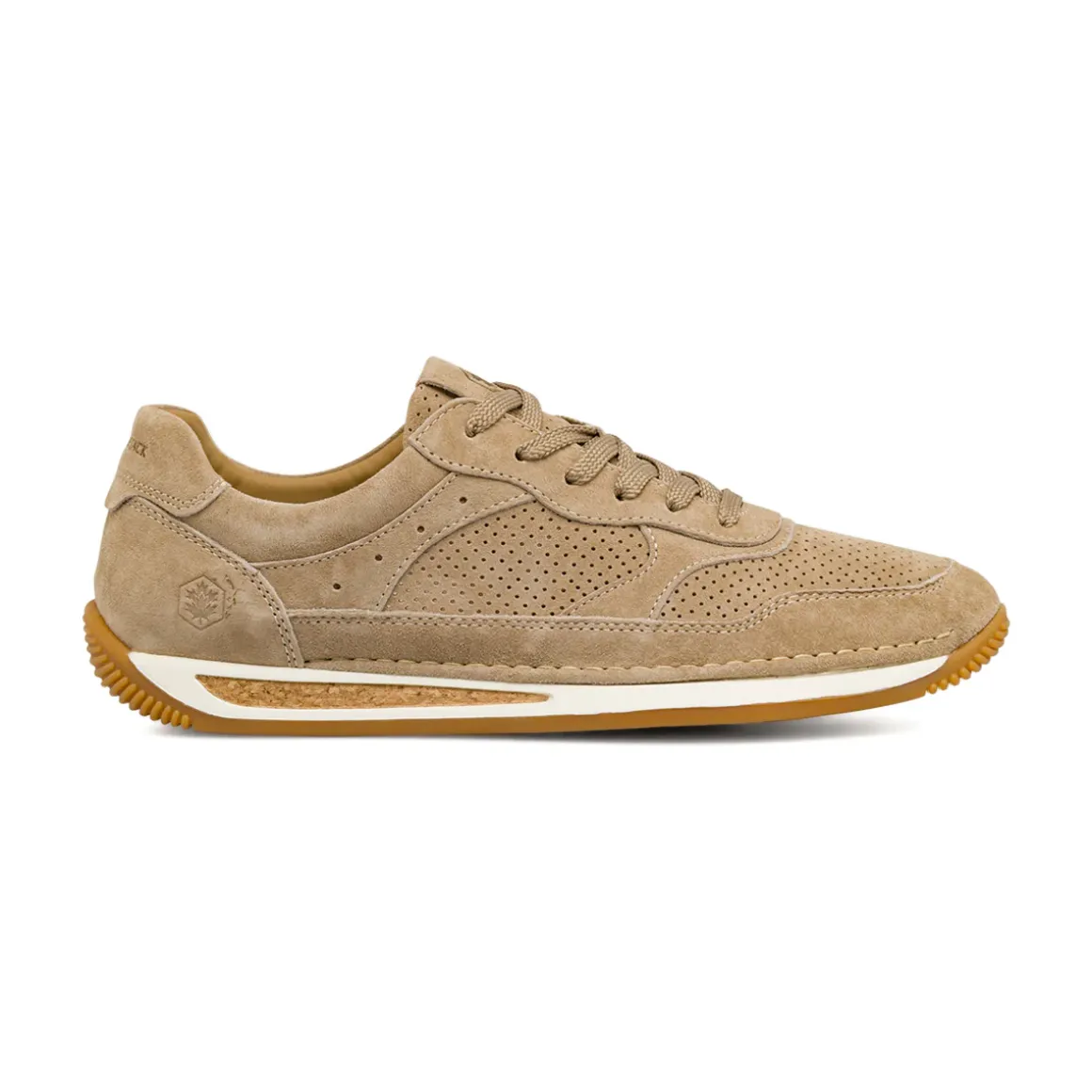 Sneakers eleganti da Uomo beige in pelle scamosciata Lumberjack