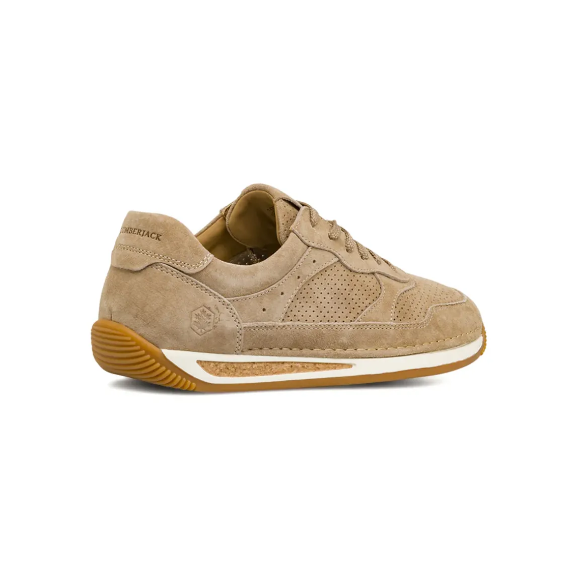 Sneakers eleganti da Uomo beige in pelle scamosciata Lumberjack