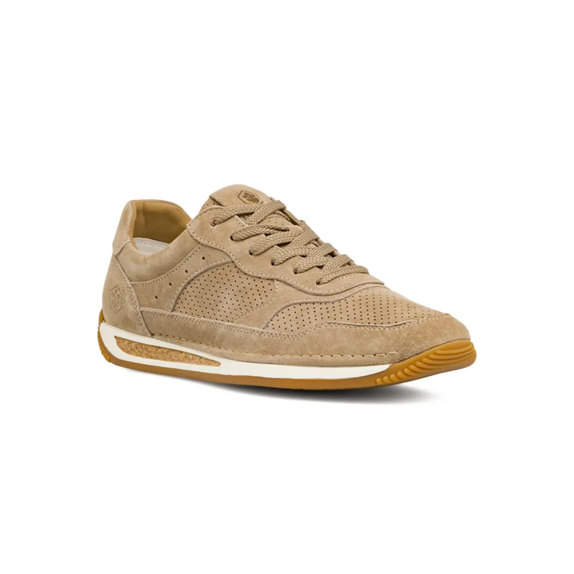 Sneakers eleganti da Uomo beige in pelle scamosciata Lumberjack