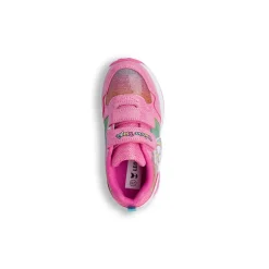 Sneakers fucsia da Bambina con stampa e luci nella suola Unicorno