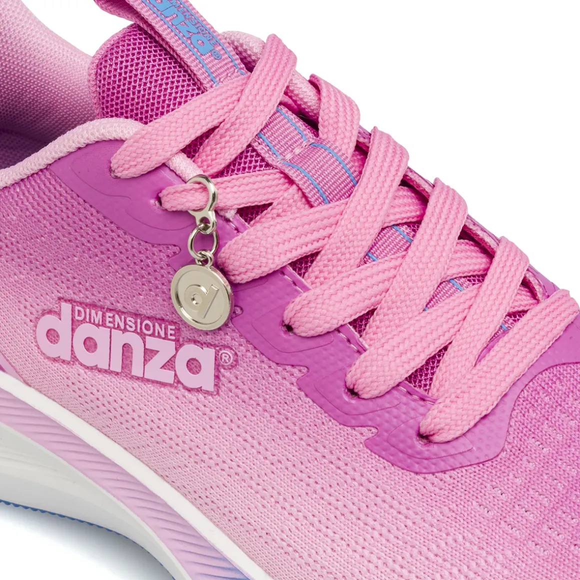 Sneakers fucsia da Bambina in tessuto con charms Dimensione Danza
