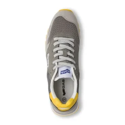 Sneakers grigie da Uomo con dettaglio giallo Gas