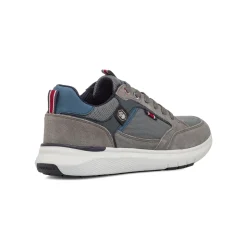 Sneakers grigie da Uomo con dettagli effetto scamosciato Lumberjack