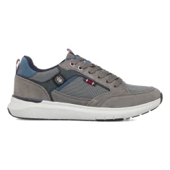 Sneakers grigie da Uomo con dettagli effetto scamosciato Lumberjack
