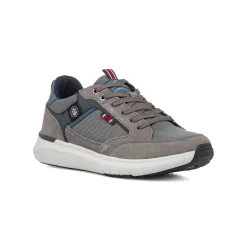 Sneakers grigie da Uomo con dettagli effetto scamosciato Lumberjack