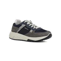 Sneakers grigie da Uomo con effetto scamosciato e Memory Foam Igi&Co