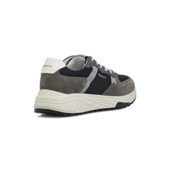 Sneakers grigie da Uomo con effetto scamosciato e Memory Foam Igi&Co
