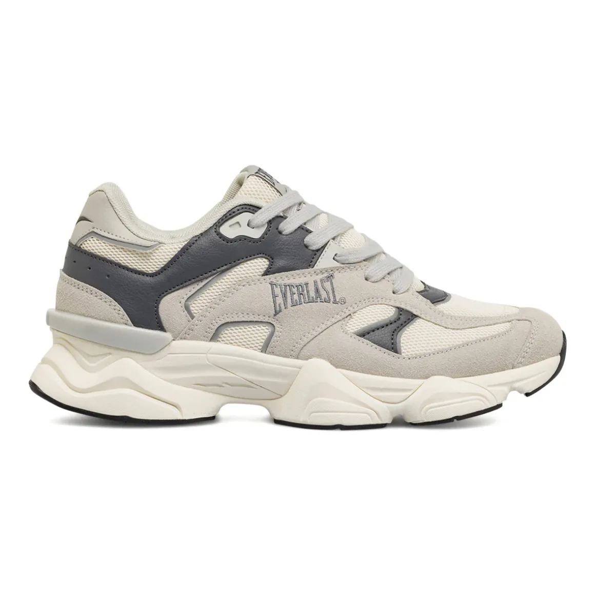 Sneakers grigie da Uomo con inserti effetto scamosciato Everlast