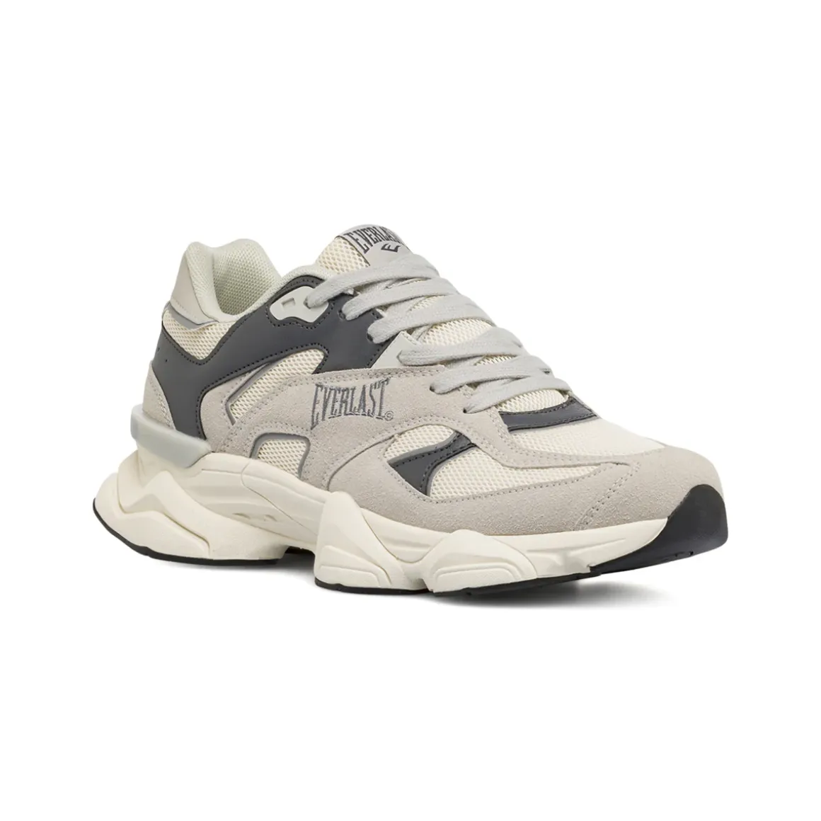 Sneakers grigie da Uomo con inserti effetto scamosciato Everlast