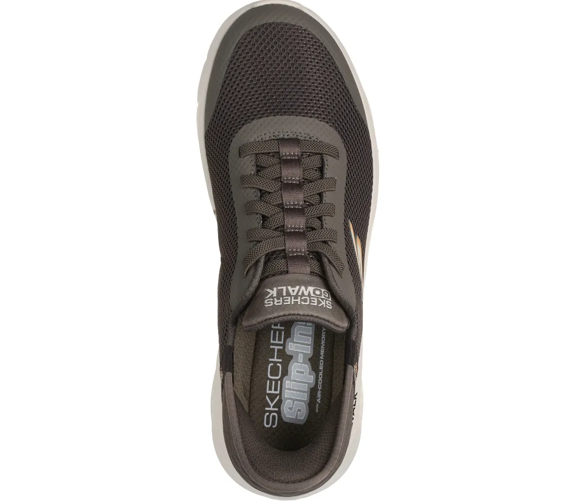 Sneakers grigie da uomo con soletta Air-Cooled Memory Foam Skechers Slip-ins: GO WALK Flex