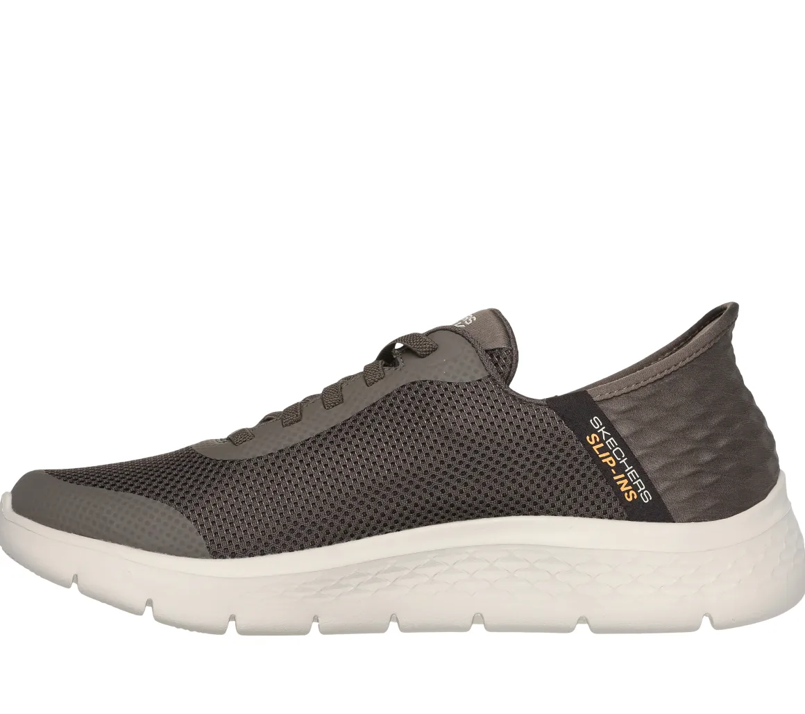 Sneakers grigie da uomo con soletta Air-Cooled Memory Foam Skechers Slip-ins: GO WALK Flex