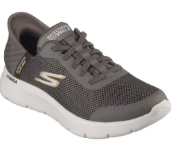 Sneakers grigie da uomo con soletta Air-Cooled Memory Foam Skechers Slip-ins: GO WALK Flex