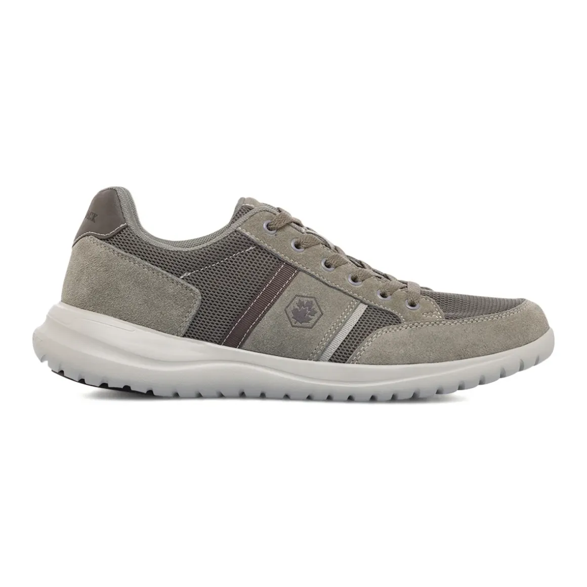 Sneakers grigie da uomo in pelle e tessuto Lumberjack Lee