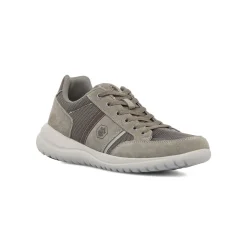 Sneakers grigie da uomo in pelle e tessuto Lumberjack Lee