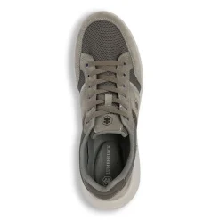 Sneakers grigie da uomo in pelle e tessuto Lumberjack Lee