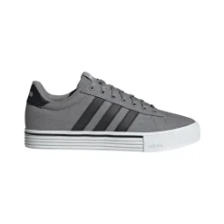 Sneakers grigie da Uomo in tela con tre strisce DAILY 4.0 adidas