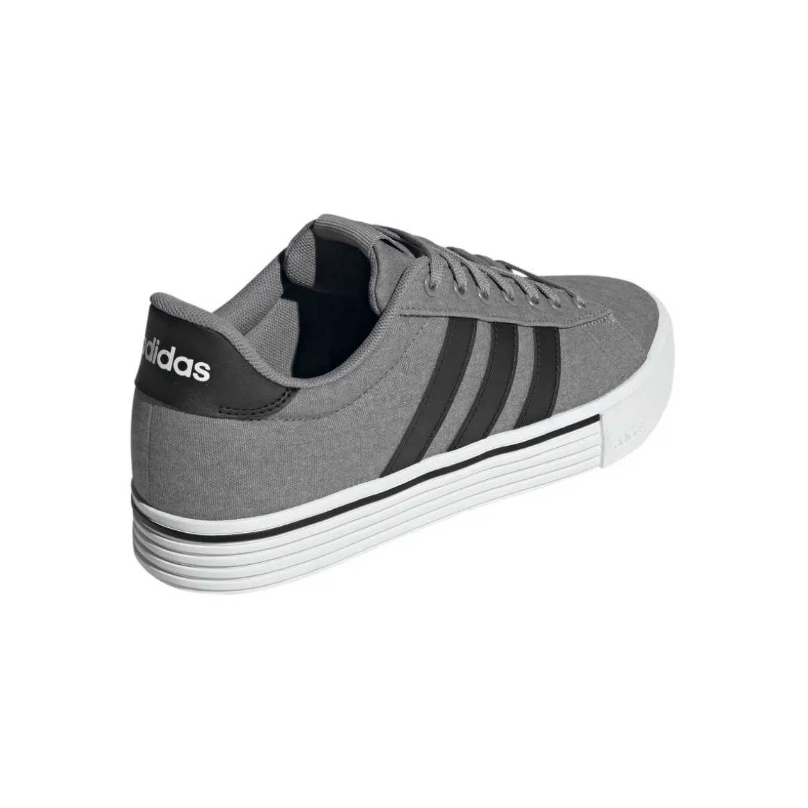 Sneakers grigie da Uomo in tela con tre strisce DAILY 4.0 adidas