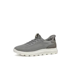 Sneakers Grigie da Uomo in tessuto mesh Geox Fast In