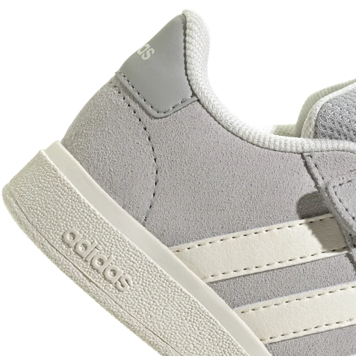 Sneakers grigie Primi Passi con strappo adidas Grand court 00s