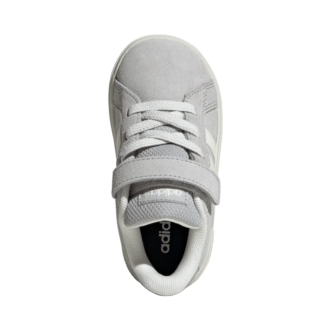 Sneakers grigie Primi Passi con strappo adidas Grand court 00s