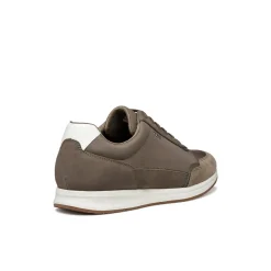 Sneakers grigie Uomo con inserti effetto scamosciato Geox