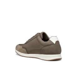 Sneakers grigie Uomo con inserti effetto scamosciato Geox