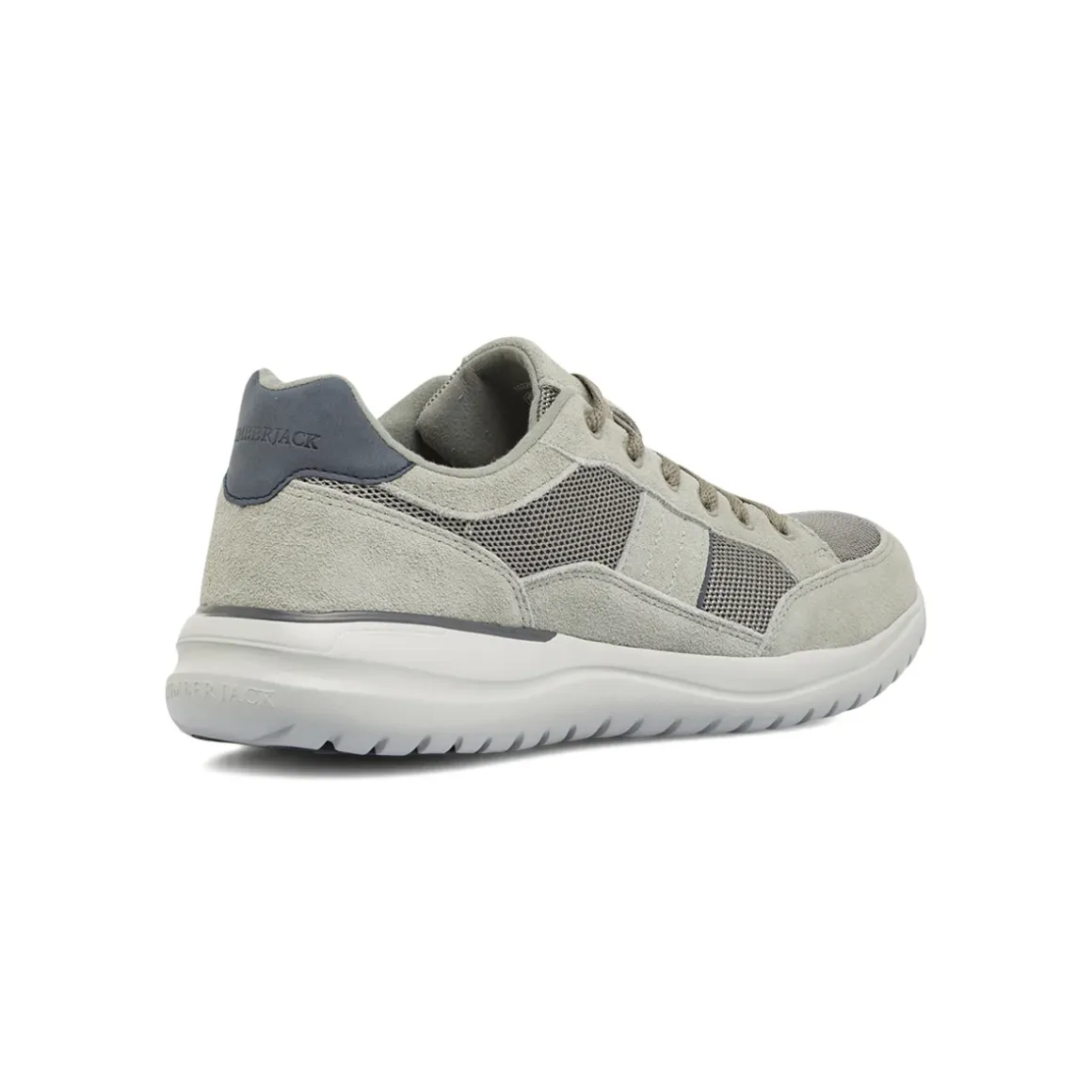 Sneakers grigie Uomo con inserti mesh effetto scamosciato Lumberjack