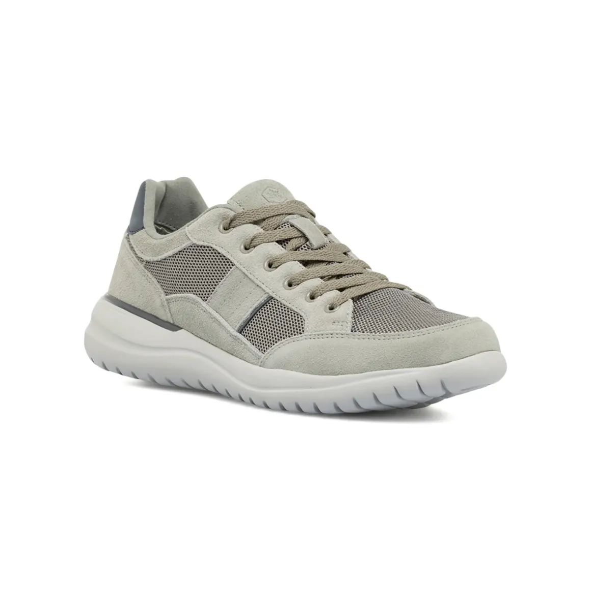 Sneakers grigie Uomo con inserti mesh effetto scamosciato Lumberjack