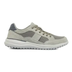Sneakers grigie Uomo con inserti mesh effetto scamosciato Lumberjack