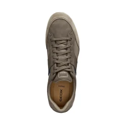 Sneakers grigie Uomo con inserti effetto scamosciato Geox