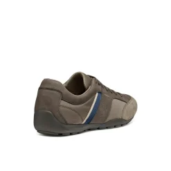 Sneakers grigie Uomo con inserti effetto scamosciato Geox