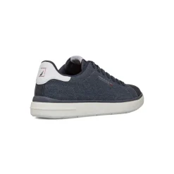 Sneakers in tessuto effetto jeans da Uomo con logo Nautica