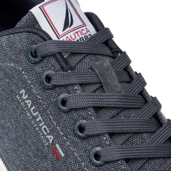 Sneakers in tessuto effetto jeans da Uomo con logo Nautica