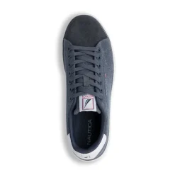 Sneakers in tessuto effetto jeans da Uomo con logo Nautica