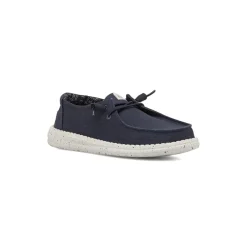Sneakers leggere blu da Donna in tela con lacci elastici Heydude Wendy