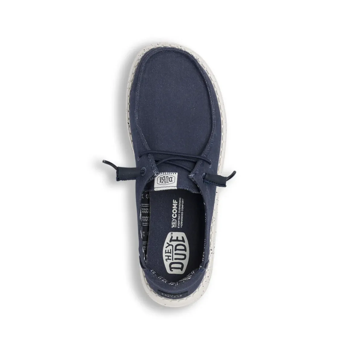 Sneakers leggere blu da Donna in tela con lacci elastici Heydude Wendy