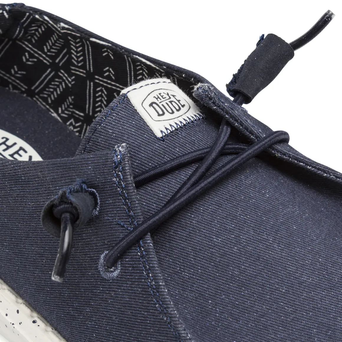 Sneakers leggere blu da Donna in tela con lacci elastici Heydude Wendy