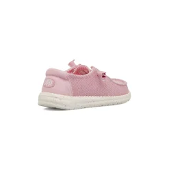 Sneakers leggere Donna rosa in tela con lacci elastici Heydude Wendy