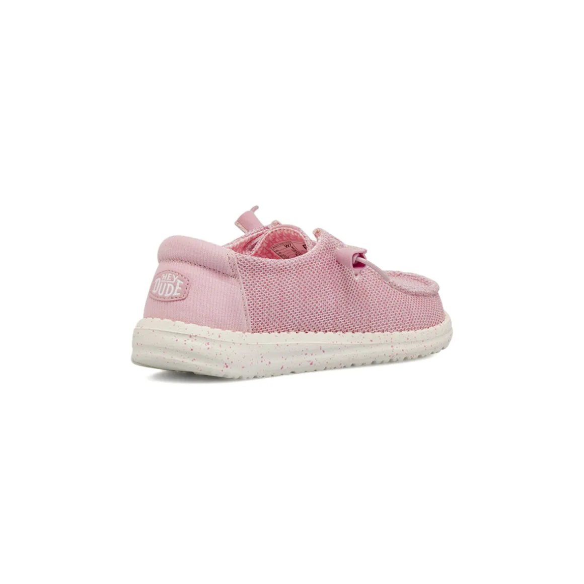 Sneakers leggere Donna rosa in tela con lacci elastici Heydude Wendy